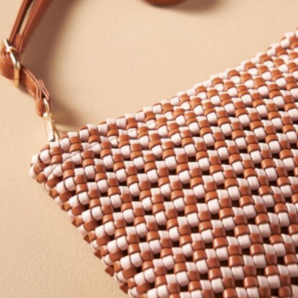 Anthropologie Kalani Woven Knot Clutch: Faux Leather Edition - Picture 6 of 7